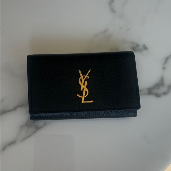 YSL / Saint Laurent Black Key & Card Holder - Picture 1 of 6